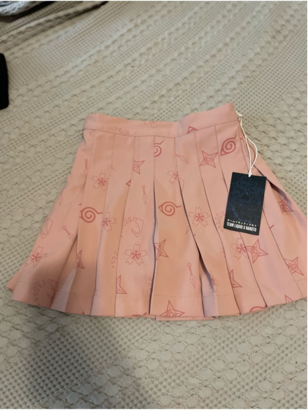Team Liquid x Naruto Pink Pleated athletic skort